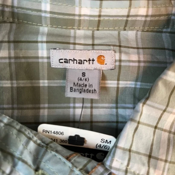 Carhartt Women's Shirt, Plaid, new with tags, 3/4 sleeves - Picture 7 of 15